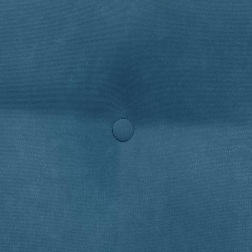 Cuscino per Schiena Blu 45 x 24 x 50 cm Velluto 42014370