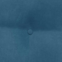 Cuscino per Schiena Blu 45 x 24 x 50 cm Velluto 42014370