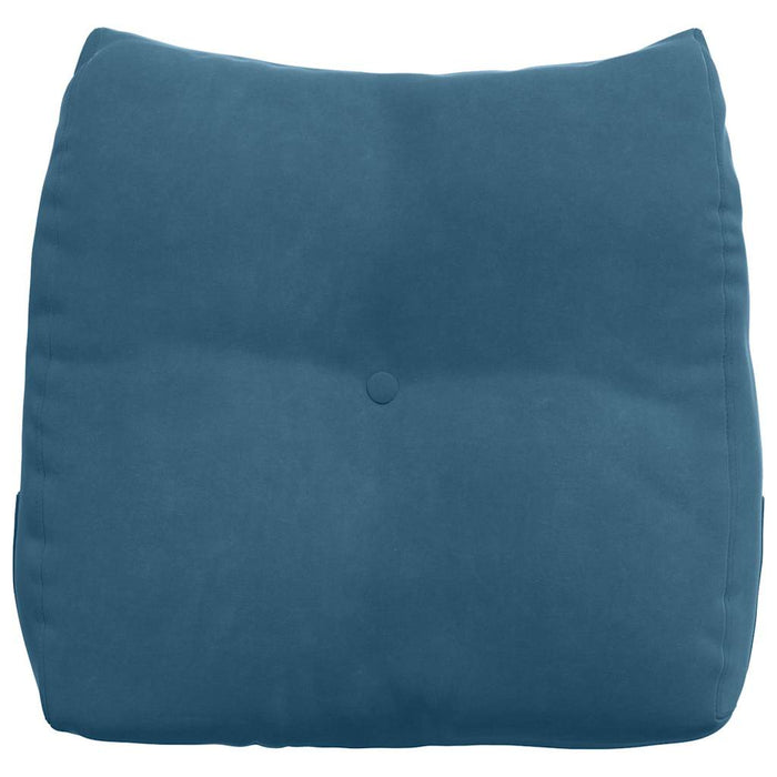 Cuscino per Schiena Blu 45 x 24 x 50 cm Velluto 42014370