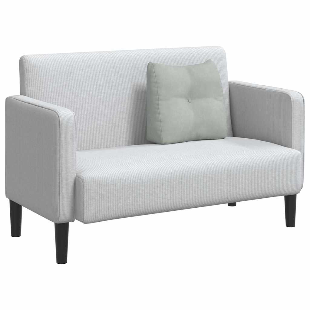 Cuscino per Schiena Grigio chiaro 45 x 24 x 50 cm Velluto 42014371