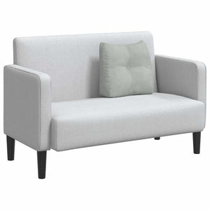 Cuscino per Schiena Grigio chiaro 45 x 24 x 50 cm Velluto 42014371