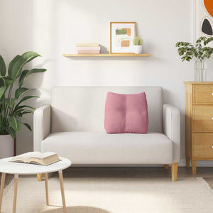 Cuscino per Schiena Rosa 45 x 24 x 50 cm Velluto 42014375