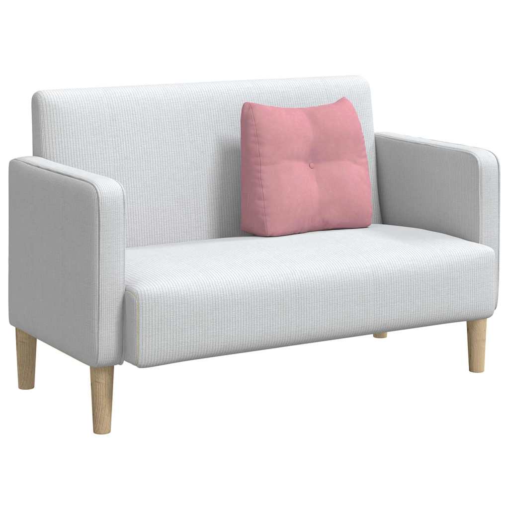 Cuscino per Schiena Rosa 45 x 24 x 50 cm Velluto 42014375