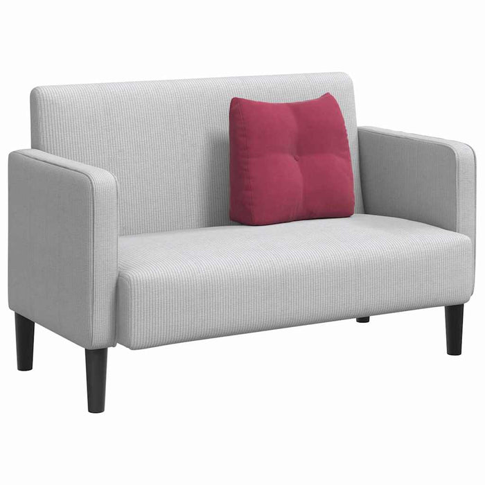 Cuscino per Schiena Rosso Vino 45 x 24 x 50 cm Velluto 42014376