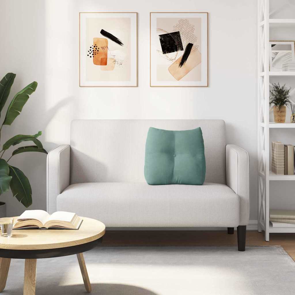 Cuscino per Schiena Verde Mare 45 x 24 x 50 cm Velluto 42014381