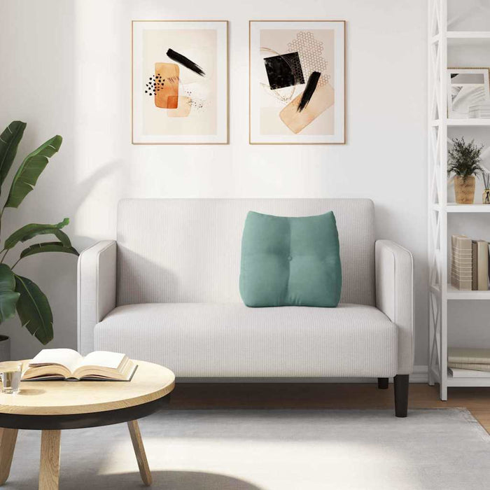 Cuscino per Schiena Verde Mare 45 x 24 x 50 cm Velluto 42014381