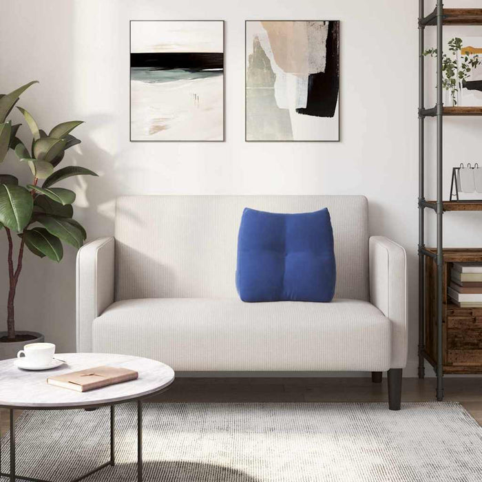 Cuscino per Schiena Blu Polizia 45 x 24 x 50 cm Velluto 42014382