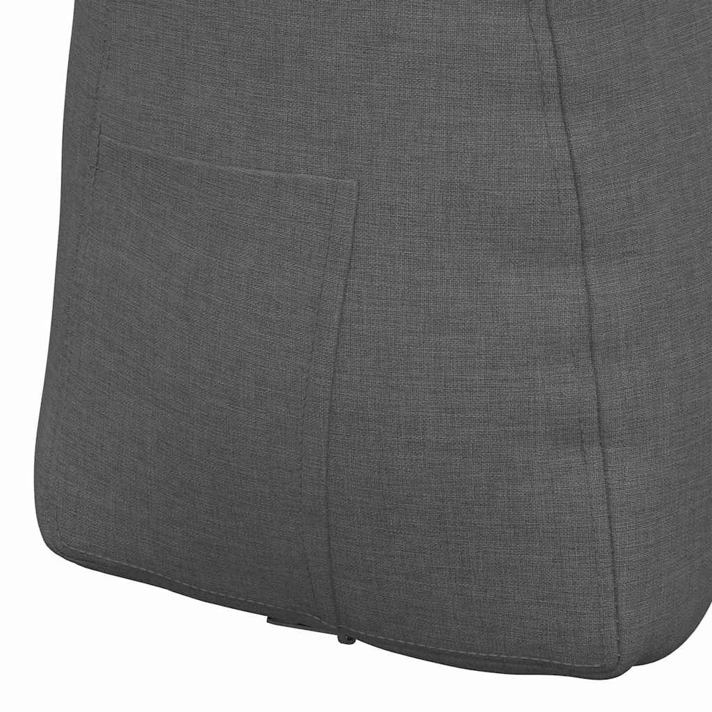Cuscino per Schiena Grigio scuro 60 x 24 x 50 cm Tessuto 42014384