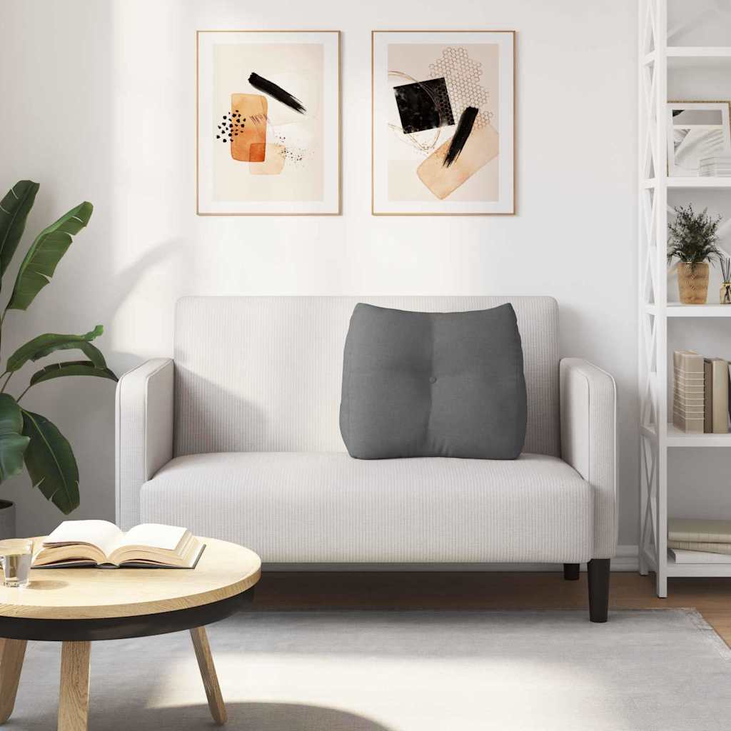 Cuscino per Schiena Grigio scuro 60 x 24 x 50 cm Tessuto 42014384