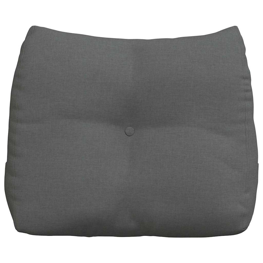 Cuscino per Schiena Grigio scuro 60 x 24 x 50 cm Tessuto 42014384