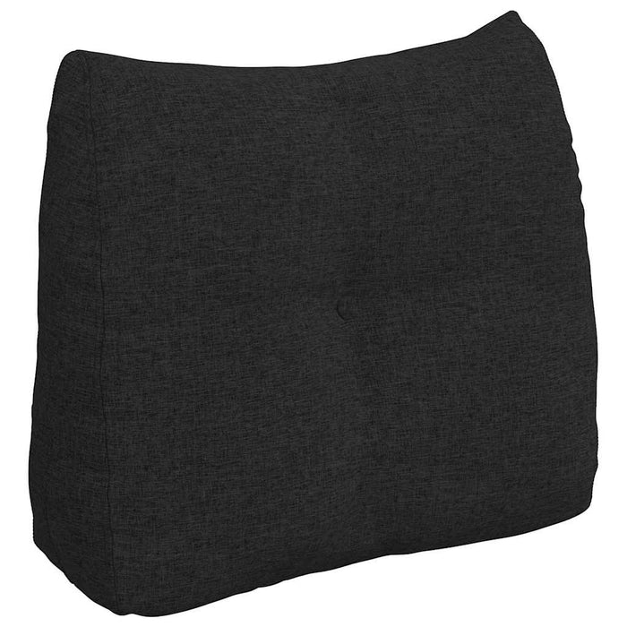 Cuscino per Schiena Nero 60 x 24 x 50 cm Tessuto 42014385