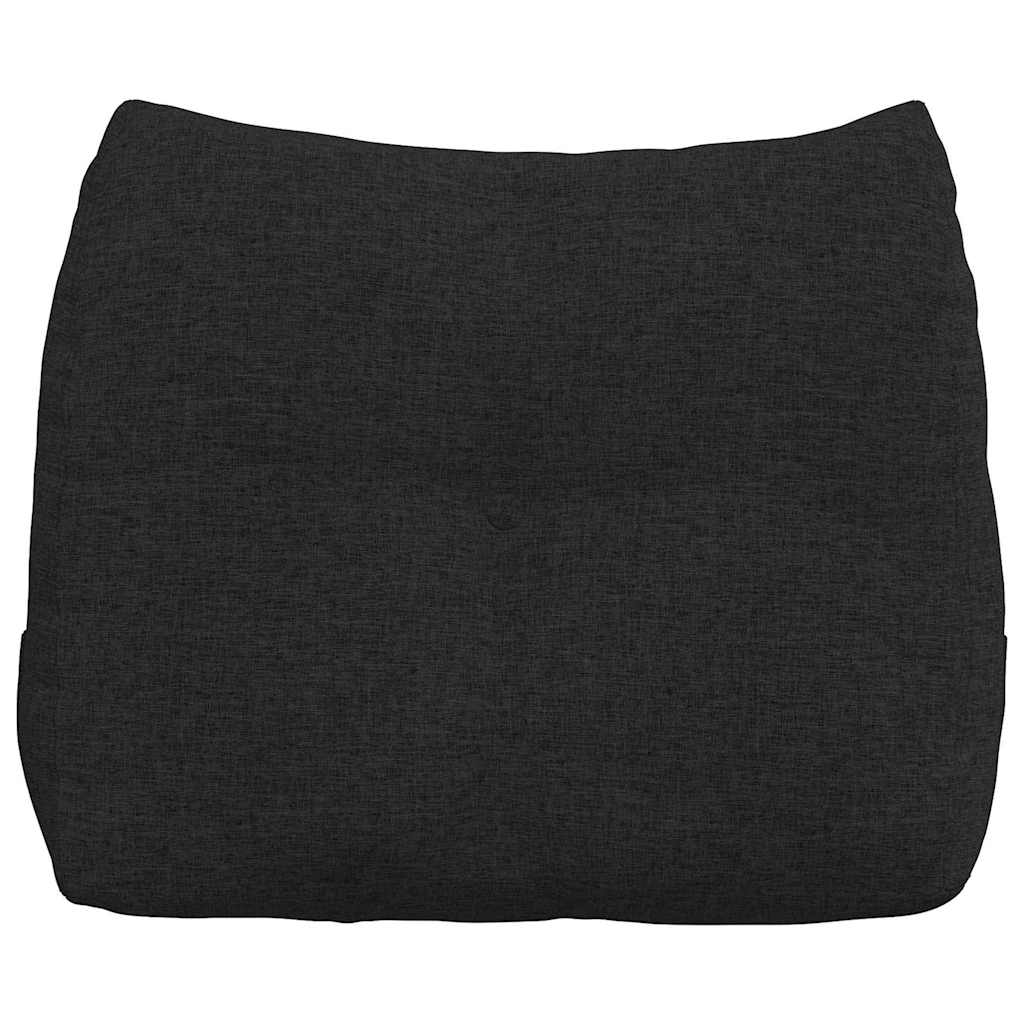 Cuscino per Schiena Nero 60 x 24 x 50 cm Tessuto 42014385