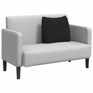 Cuscino per Schiena Nero 60 x 24 x 50 cm Tessuto 42014385