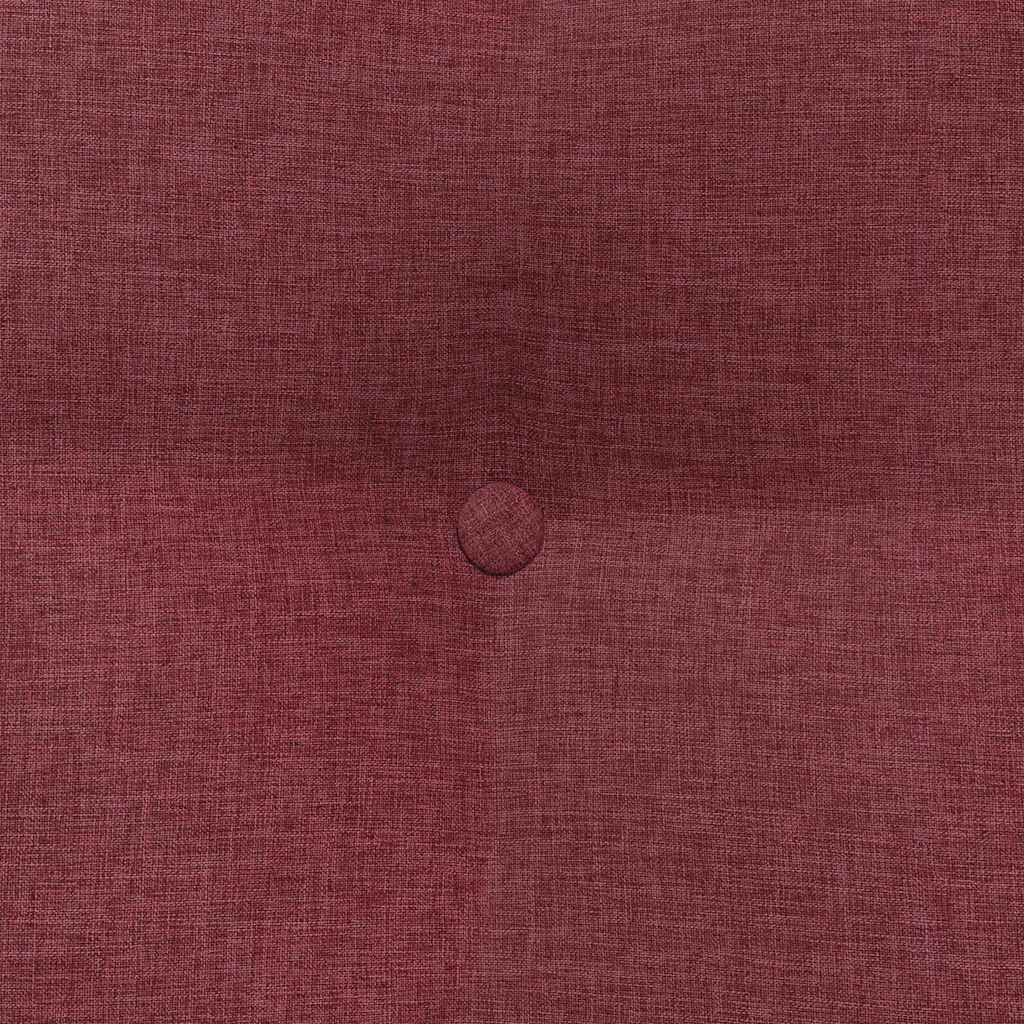Cuscino per Schiena Rosso Vino 60 x 24 x 50 cm Tessuto 42014386