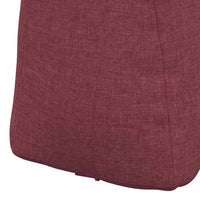 Cuscino per Schiena Rosso Vino 60 x 24 x 50 cm Tessuto 42014386