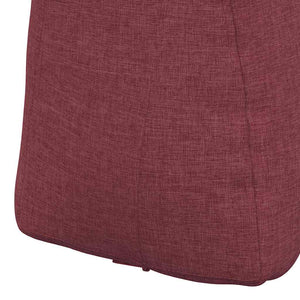 Cuscino per Schiena Rosso Vino 60 x 24 x 50 cm Tessuto 42014386