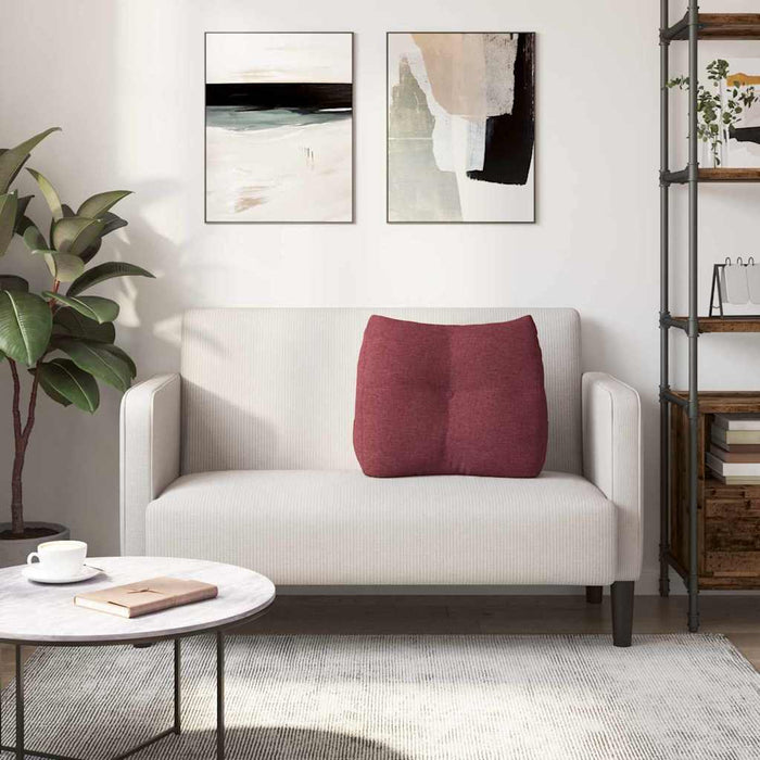 Cuscino per Schiena Rosso Vino 60 x 24 x 50 cm Tessuto 42014386