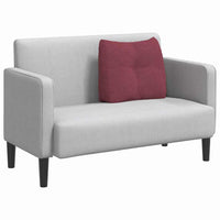 Cuscino per Schiena Rosso Vino 60 x 24 x 50 cm Tessuto 42014386