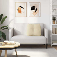 Cuscino per Schiena Crema 60 x 24 x 50 cm Tessuto 42014390