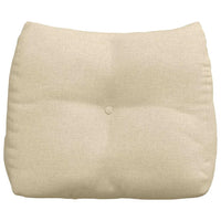 Cuscino per Schiena Crema 60 x 24 x 50 cm Tessuto 42014390