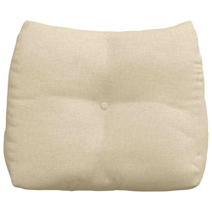 Cuscino per Schiena Crema 60 x 24 x 50 cm Tessuto 42014390
