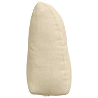 Cuscino per Schiena Crema 60 x 24 x 50 cm Tessuto 42014390