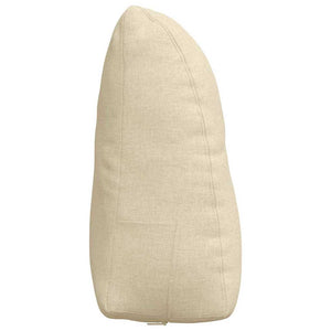 Cuscino per Schiena Crema 60 x 24 x 50 cm Tessuto 42014390
