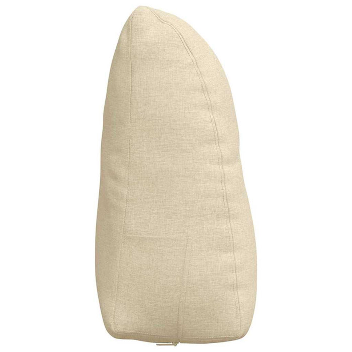 Cuscino per Schiena Crema 60 x 24 x 50 cm Tessuto 42014390