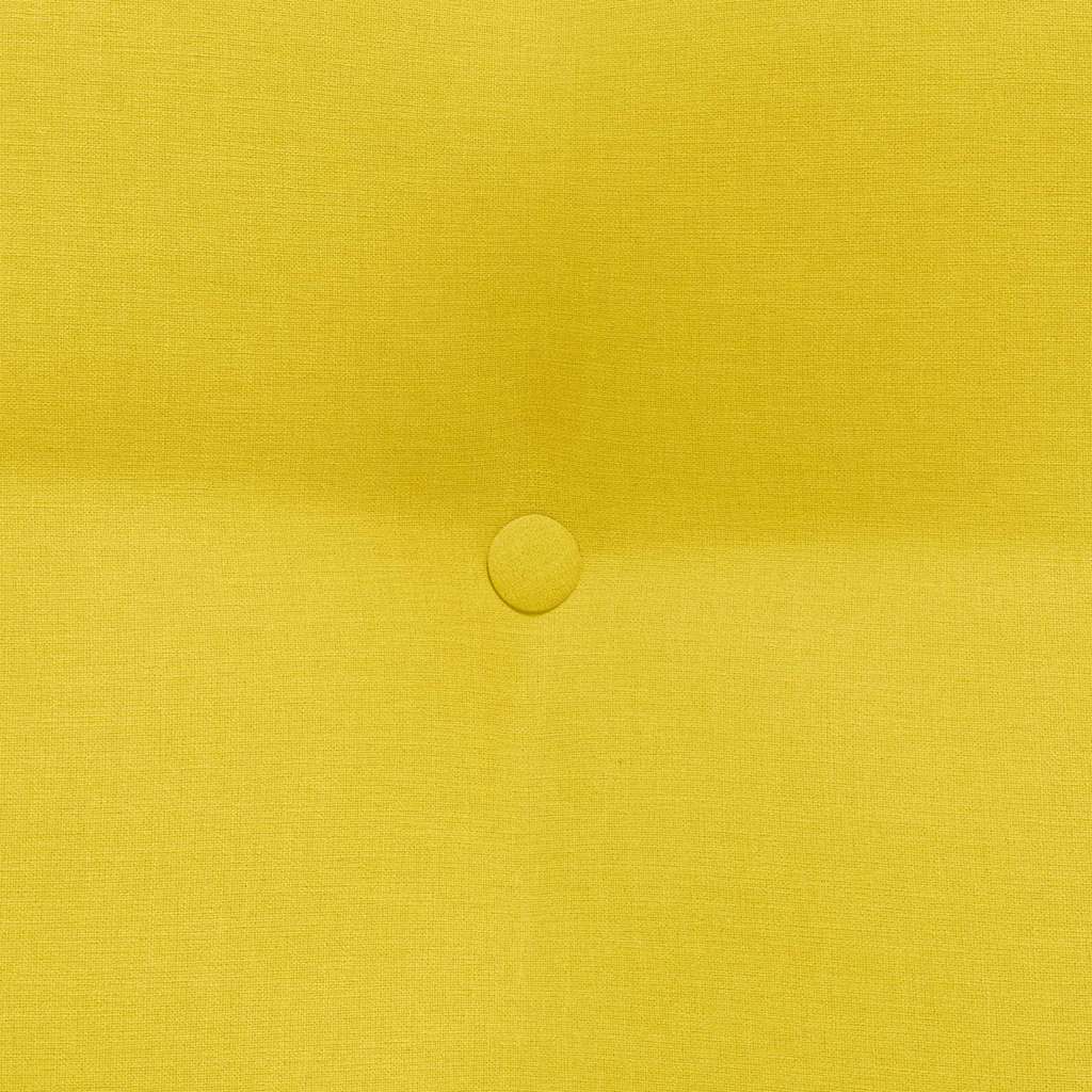 Cuscino per Schiena Giallo Chiaro 60 x 24 x 50 cm Tessuto 42014392