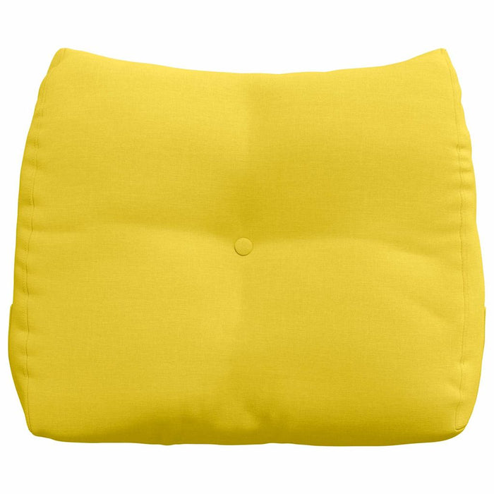 Cuscino per Schiena Giallo Chiaro 60 x 24 x 50 cm Tessuto 42014392