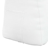 Cuscino per Schiena Bianco 60 x 24 x 50 cm Tessuto 42014394