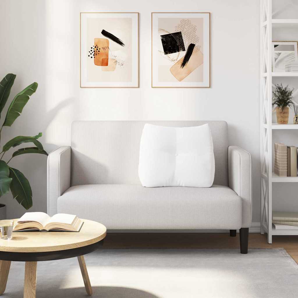 Cuscino per Schiena Bianco 60 x 24 x 50 cm Tessuto 42014394