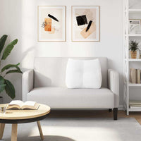 Cuscino per Schiena Bianco 60 x 24 x 50 cm Tessuto 42014394