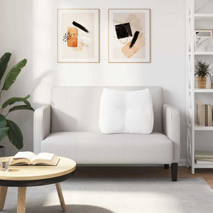 Cuscino per Schiena Bianco 60 x 24 x 50 cm Tessuto 42014394