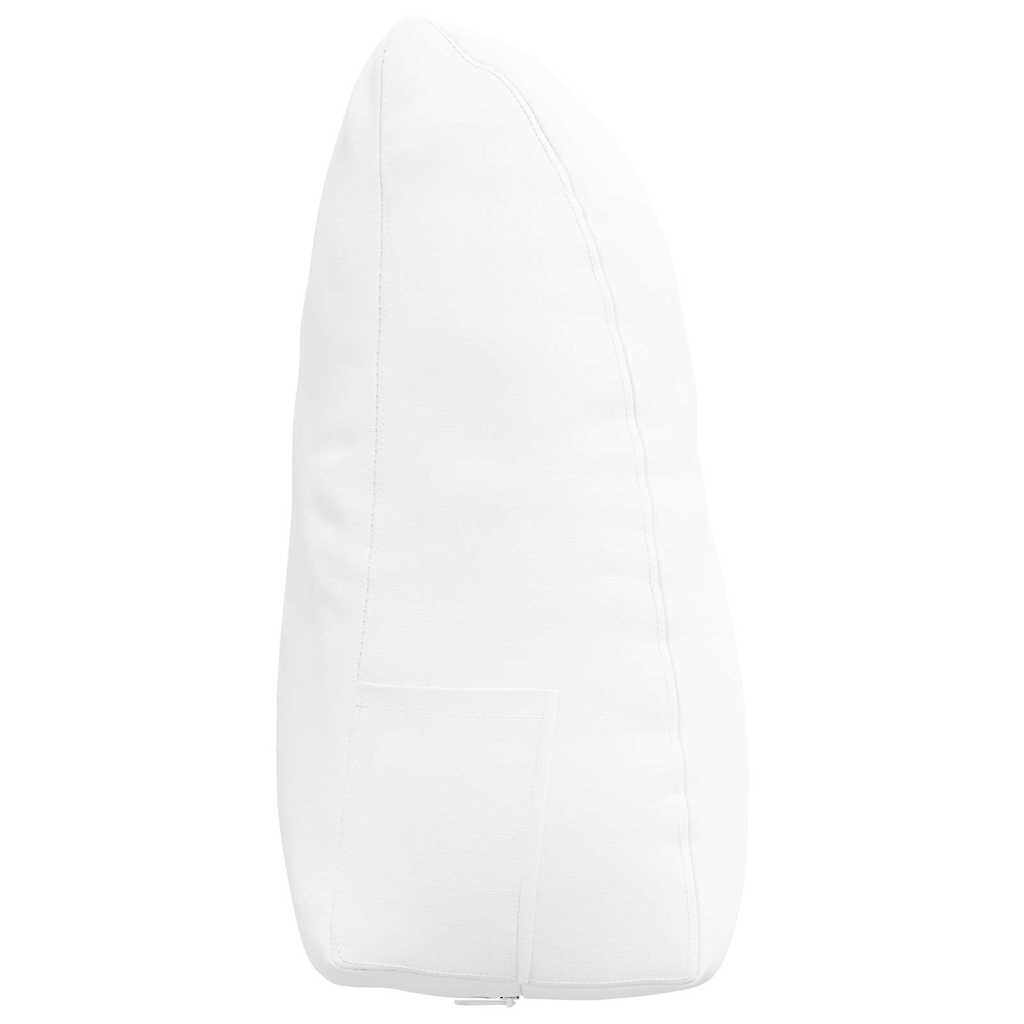 Cuscino per Schiena Bianco 60 x 24 x 50 cm Tessuto 42014394