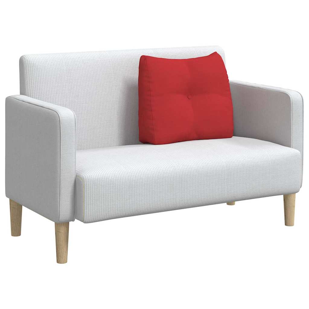 Cuscino per Schiena Rosso 60 x 24 x 50 cm Tessuto 42014395