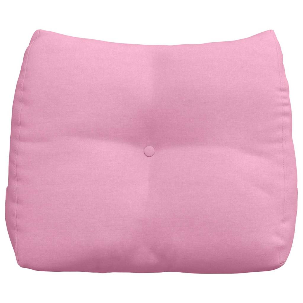 Cuscino per Schiena Rosa 60 x 24 x 50 cm Tessuto 42014398
