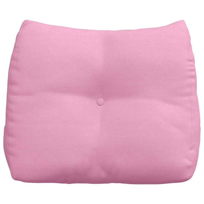 Cuscino per Schiena Rosa 60 x 24 x 50 cm Tessuto 42014398