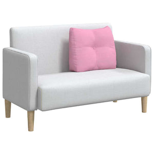 Cuscino per Schiena Rosa 60 x 24 x 50 cm Tessuto 42014398