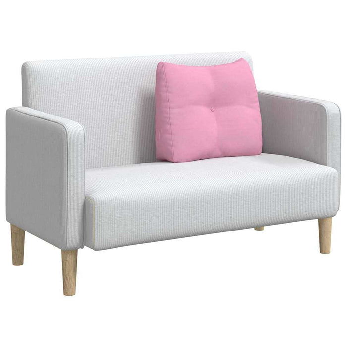 Cuscino per Schiena Rosa 60 x 24 x 50 cm Tessuto 42014398