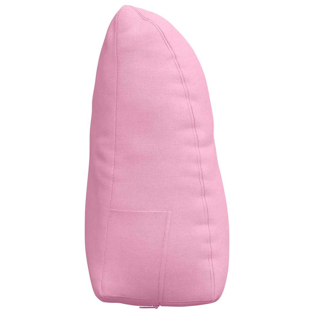 Cuscino per Schiena Rosa 60 x 24 x 50 cm Tessuto 42014398