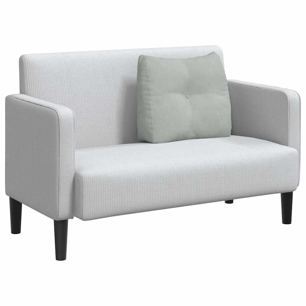 Cuscino per Schiena Grigio chiaro 60 x 24 x 50 cm Velluto 42014400