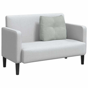 Cuscino per Schiena Grigio chiaro 60 x 24 x 50 cm Velluto 42014400