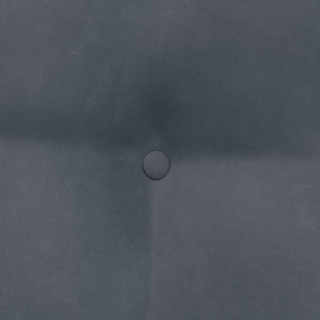 Cuscino per Schiena Grigio scuro 60 x 24 x 50 cm Velluto 42014401