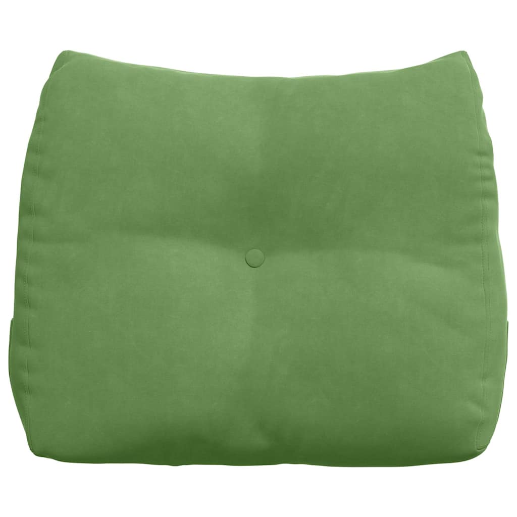 Cuscino per Schiena Verde chiaro 60 x 24 x 50 cm Velluto 42014403