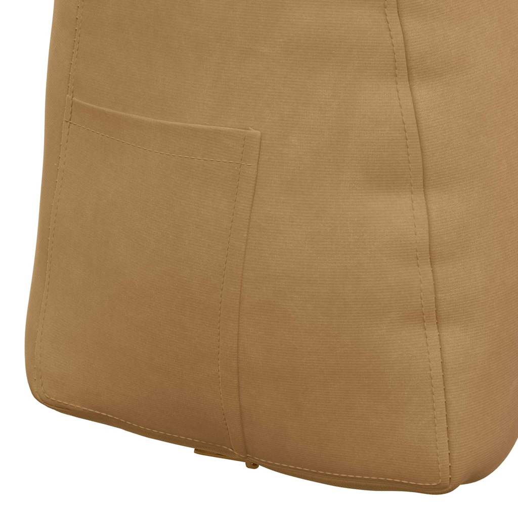 Cuscino per Schiena Marrone 60 x 24 x 50 cm Velluto 42014408