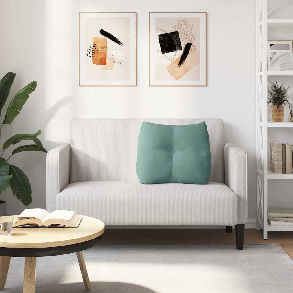 Cuscino per Schiena Verde Mare 60 x 24 x 50 cm Velluto 42014410