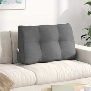 Cuscino per Schiena Grigio scuro 80 x 24 x 50 cm Tessuto 42014413