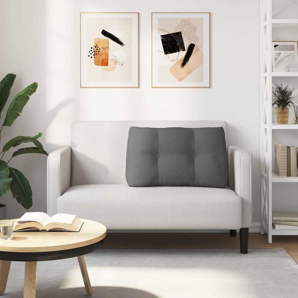 Cuscino per Schiena Grigio scuro 80 x 24 x 50 cm Tessuto 42014413