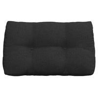 Cuscino per Schiena Nero 80 x 24 x 50 cm Tessuto 42014414